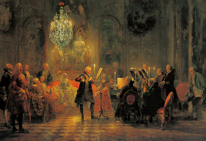  Adolpyh Von Menzel —— 无忧宫的长笛音乐会